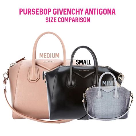 givenchy small antigona size